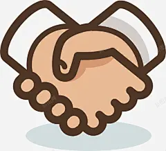 握手图标手绘简图 免费下载 页面网页 平面电商 创意素材