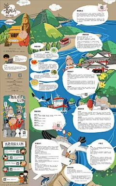鱼说《海天佛国普陀山手绘地图》1
