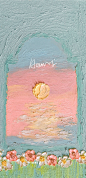 色彩鲜明的油画棒壁纸
画师：李李哈-