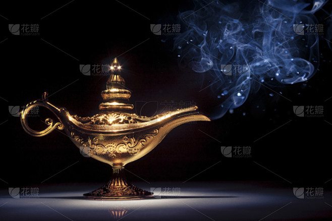 神灯,在下面,灵感,古董,水平画幅,古老的,灯,超自然,妖怪,阿拉伯