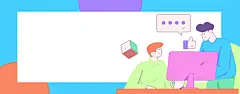 运营插画 | 图源免费EPS文件 |商务人员操作工作场景的平面矢量插画