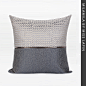 MILAMILA简约现代北欧/沙发装饰靠包靠垫抱枕/灰色提花拼接方枕-淘宝网
