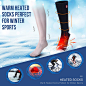 Amazon.com: Spring Heated Socks Electric Rechargeable Winter Heated Socks for Men Women 3 Heating Settings Warm Cotton Thermal Socks for Riding Camping Hiking Skiing: Sports & Outdoors