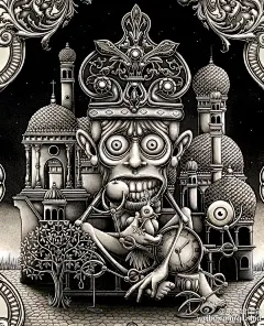 英国艺术家Joe Fenton毕业于温布尔登艺术学院（Wimbledon School of Art），后为导演Terry Gilliam以及Disney，Miramax等公司做电影前期概念设计以及雕塑制作。移居纽约后从事图书插画及写作工作。其作品受早期超现实主义作品影响例如Hieronymous Bosch 以及 Breugal。#求是爱设计#