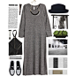 A fashion look from December 2015 featuring jersey dress, leather shoes and black purse. Browse and shop related looks.