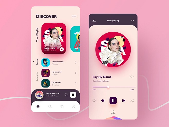 Music Player App Des...