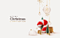 Christmas and new year background. xmas pine fir lush tree. candy cane from cookies, golden gifts box. glass balls hanging on ribbon. bright winter holiday composition. greeting card, banner, poster