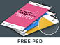 10 Free PSD's for Trendy Perspective App Mockups