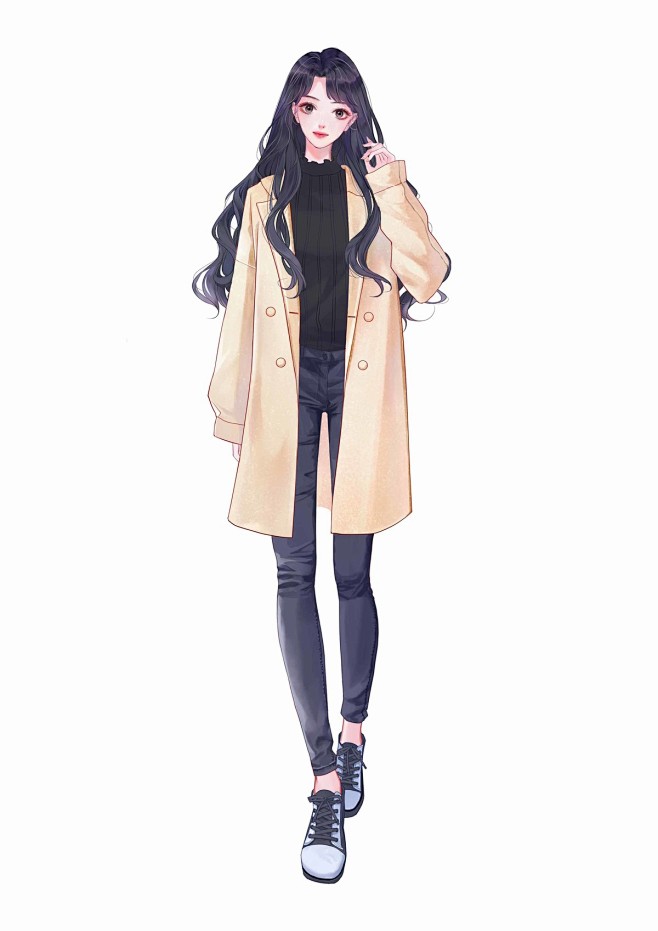 小姐姐_T-H-R__插画师作品_涂鸦王...