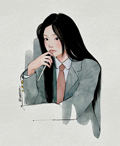 sunny-阿芒采集到韩国插画师leessuu