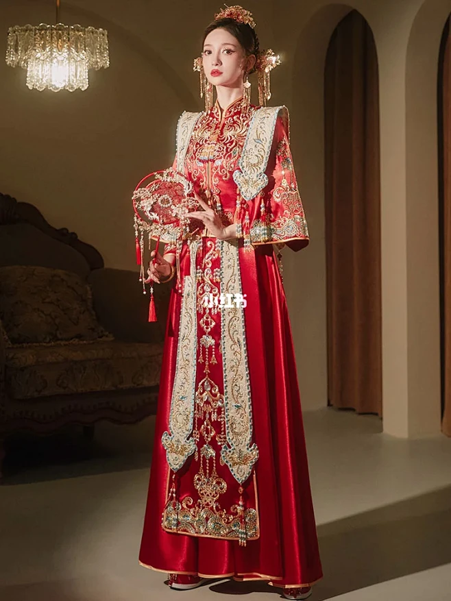 新式秀禾服新娘结婚服2023年新款高档-花瓣网