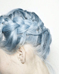 My dream blue hair. Three parts silver, one part steel blue. Cannot wait to go more grey so this works!: 