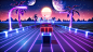 DodgeNeonCube, Mike Gomez : This project is an exercice to practice C# language in Unity, which I am learning from a Youtuber named "Brackeys".
I was inspired by the synthwave style of 2010, influenced by the 80's._场景 _大背景素材采下来 #率叶插件，让花瓣网更好用#