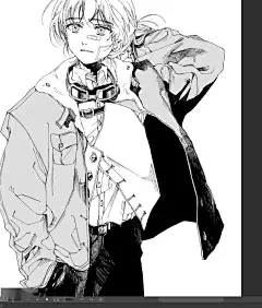 绝！只凭黑白稿，夺取万人魂_chae_线条_人物