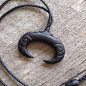 Ebony carved pendant: 