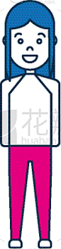 女人,卡通,计算机图标,可爱的,自然,清新,肖像,表现积极,图像