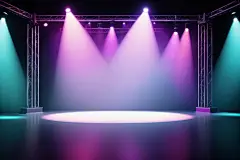 活动舞台灯光霓虹灯摄影图片