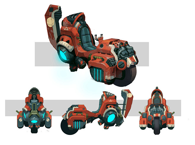 Sci Fi Motorcycle , ...