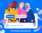 Facebook illustrations
