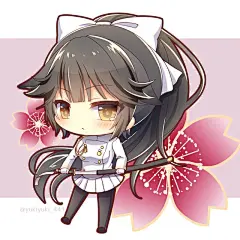 动漫人物，少女手绘涂鸦，画师悠希的作品，Q版FGO同人图