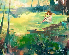 记忆中的童话森林花园-儿童绘本读物插画  ‖ by.Sa Lu : 记忆中的童话森林花园-儿童绘本读物插画  ‖ by.Sa Lu