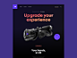 VR headset landing page presentation design experience product website landing headset virtual goggles vr graphics icons ux ui cuberto