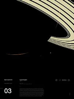 #海报灵感# 几何抽象 极简星系系列海报 ​​​​