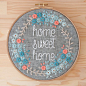 Home Sweet Home 20 cm embroidery hoop by KEDISHOP on Etsy: