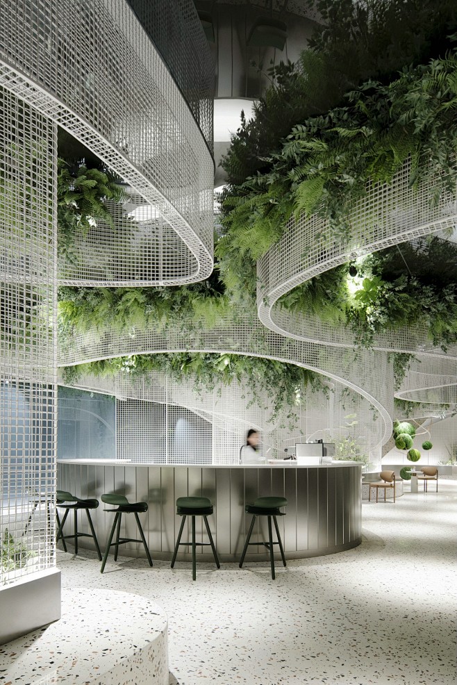 新提醒峻佳设计水上的白色花园超现实主义咖啡馆打造城市记忆封面室内
