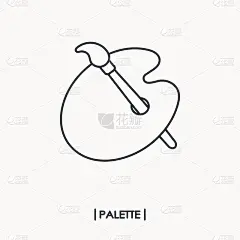 画笔和调色板