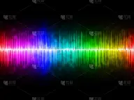 声波,彩虹,黑色背景,水平画幅,噪声,计算机制图,计算机图形学,音频混合器,明亮,技术
