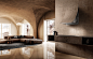 Kitchen inspired by the desert - Elica 2018 : The golden nuances of this living room are inspired by the hot and elegant dunes or the desert.A safe haven for the precious Sweet hood by Elica, that looks almost like a post-modern art piece.・・・#artdirection