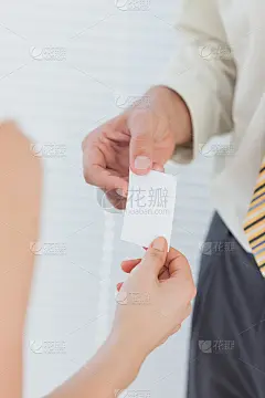 商人给他的名片