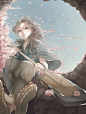 水溜鳥 少女之心 水彩CG欣赏 漫画 清新 水彩 少女漫画 可爱 二次元 CG 