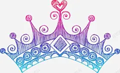 手绘皇冠 平面电商 创意素材