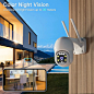 4G IP Camera WiFi 1080P 5X PTZ Wireless Security Protection CCTV Outdoor Video Surveillance Auto Tracking P2P Onvif CamHi White