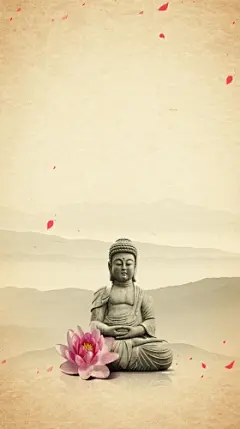 寻访色达旅游海报H5背景下载