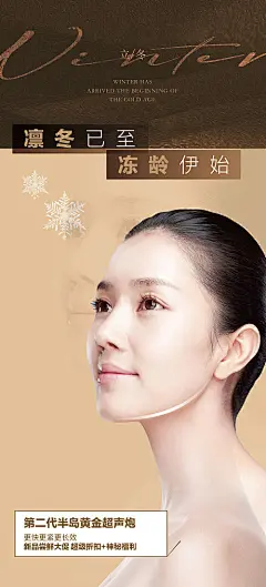 医美业立冬冬至节气节日海报