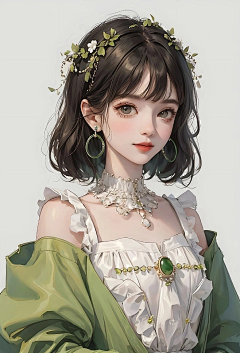 Qina-大狸子采集到角色人像人设,涂鸦，练笔