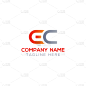 initial ec letter logo with creative modern