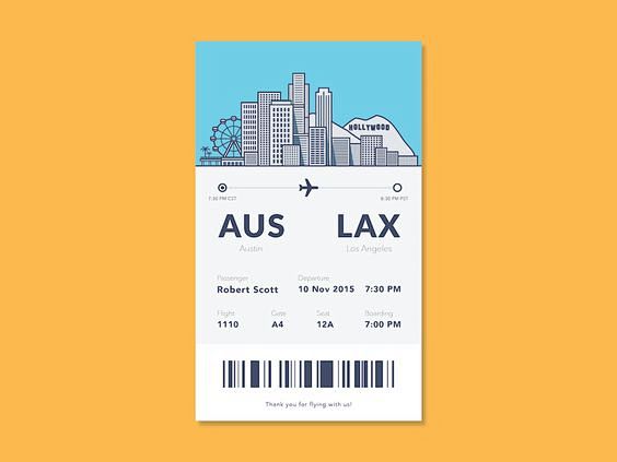 Boarding pass ui  at...