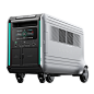 Zendure SuperBase V Power Station : SuperBase V is the first home energy storage system with semi-solid state batteries for greater storage capacity and superior safety. With dual 120V/240V output, input up to 6,600W, the industry's fastest solar charging