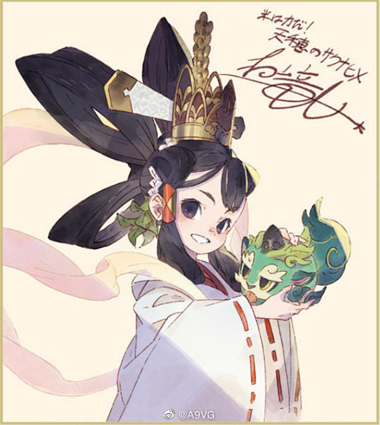 村山竜大绘制的《天穗之咲稻姬》新插图，本...