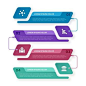 其中包括图片：Free Vector | Modern business infographic banner design