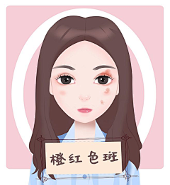 医美插画采集到医美,胎记,痣,斑
