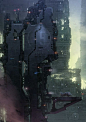 cosmicwolfstorm: Tagonis Refinery Depths by Christopher... | Sci-Fi Futuristic Architecture Concept: 