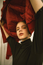 Photo of Woman Wearing Black Turtleneck Top
