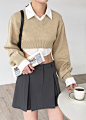 Titou Cropped Sweater - Taupe - 2