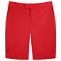 欧美极简 果酱正红 H型低腰显瘦短裤 中裤 可套装搭配