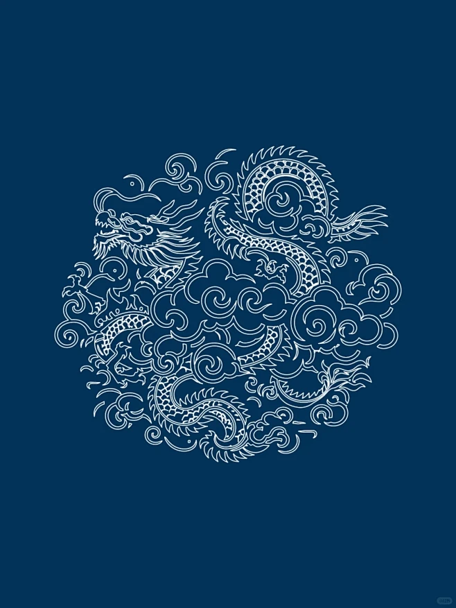中国传统吉祥纹样图案-龙纹 - 小红书